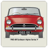 Sunbeam Alpine Series V 1965-68 Coaster 2